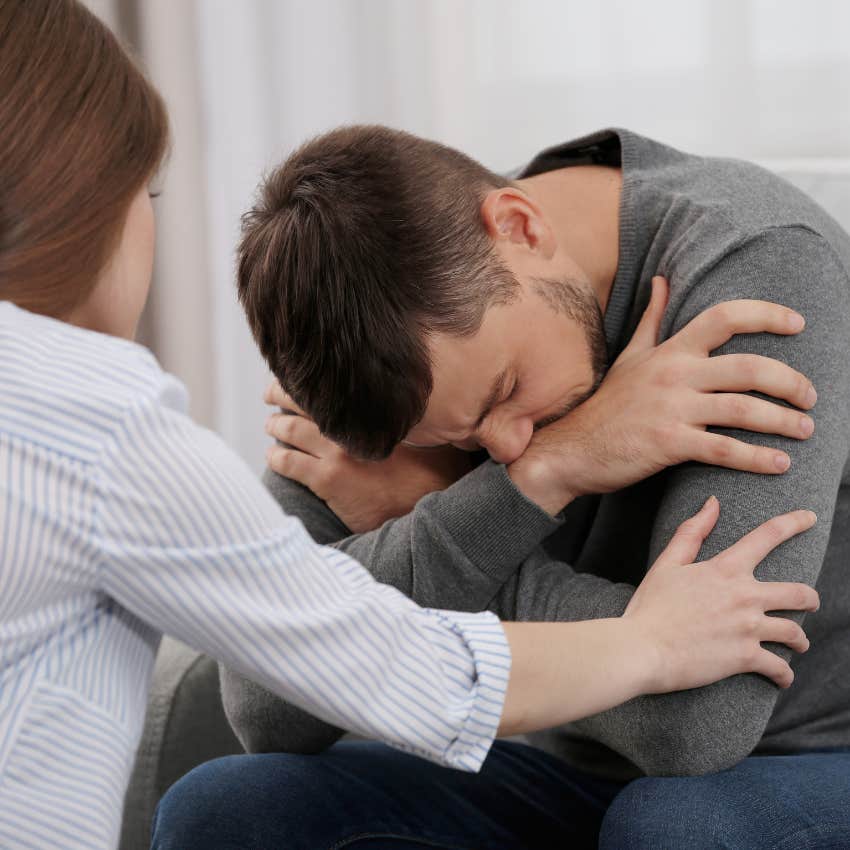 sad man in depressed marriage