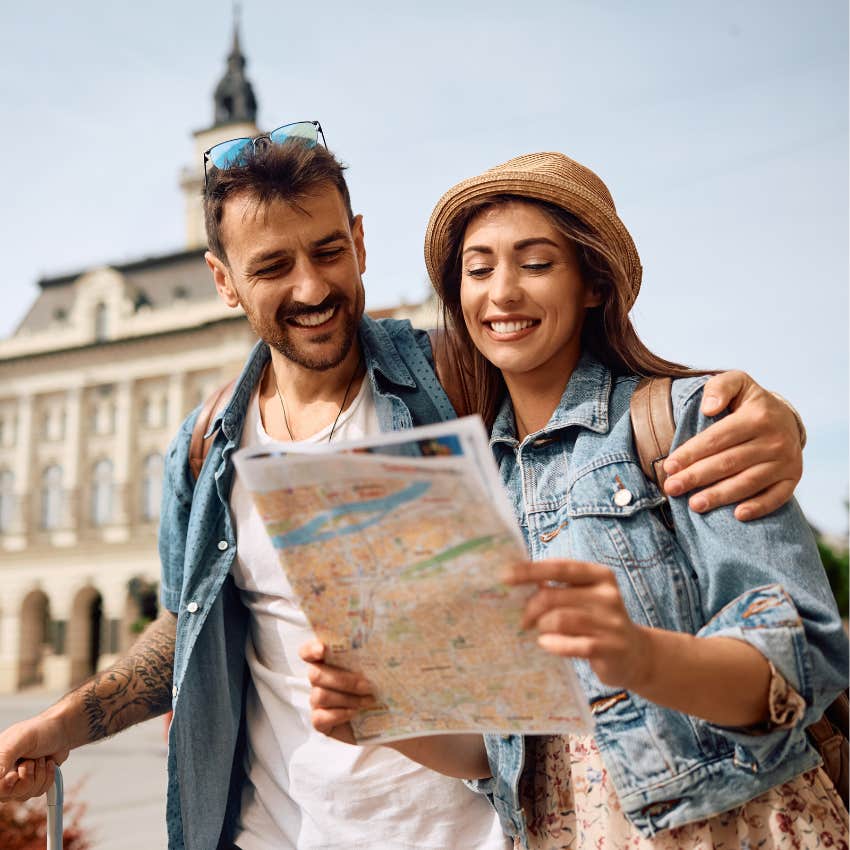 happy couple on vacation rescuing fading marriage