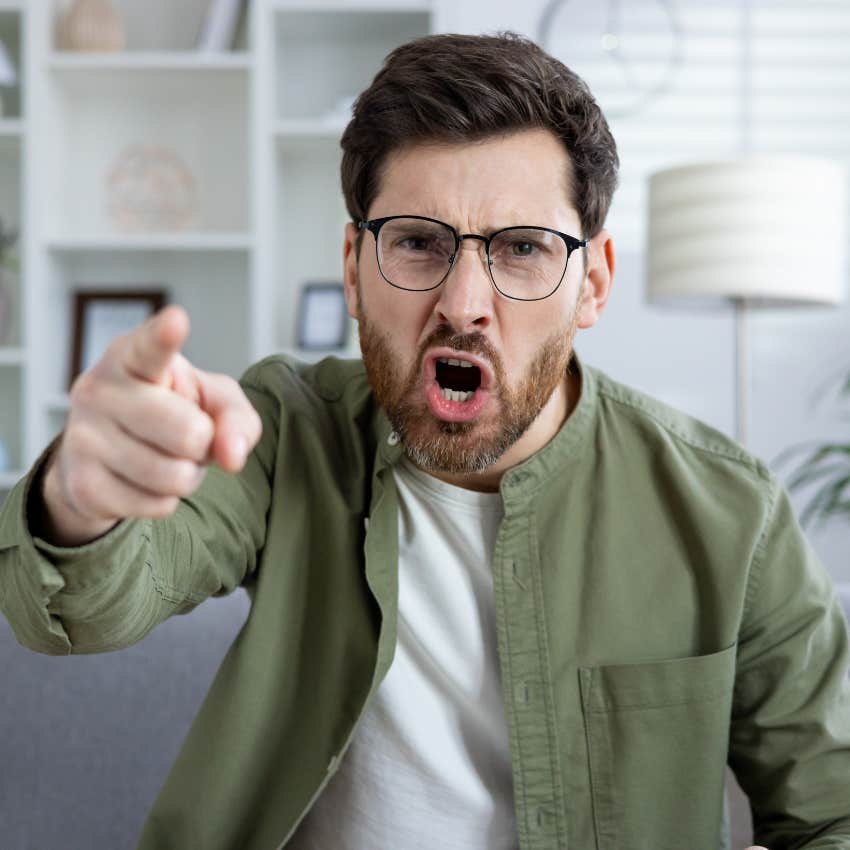 man who is pure poison yelling