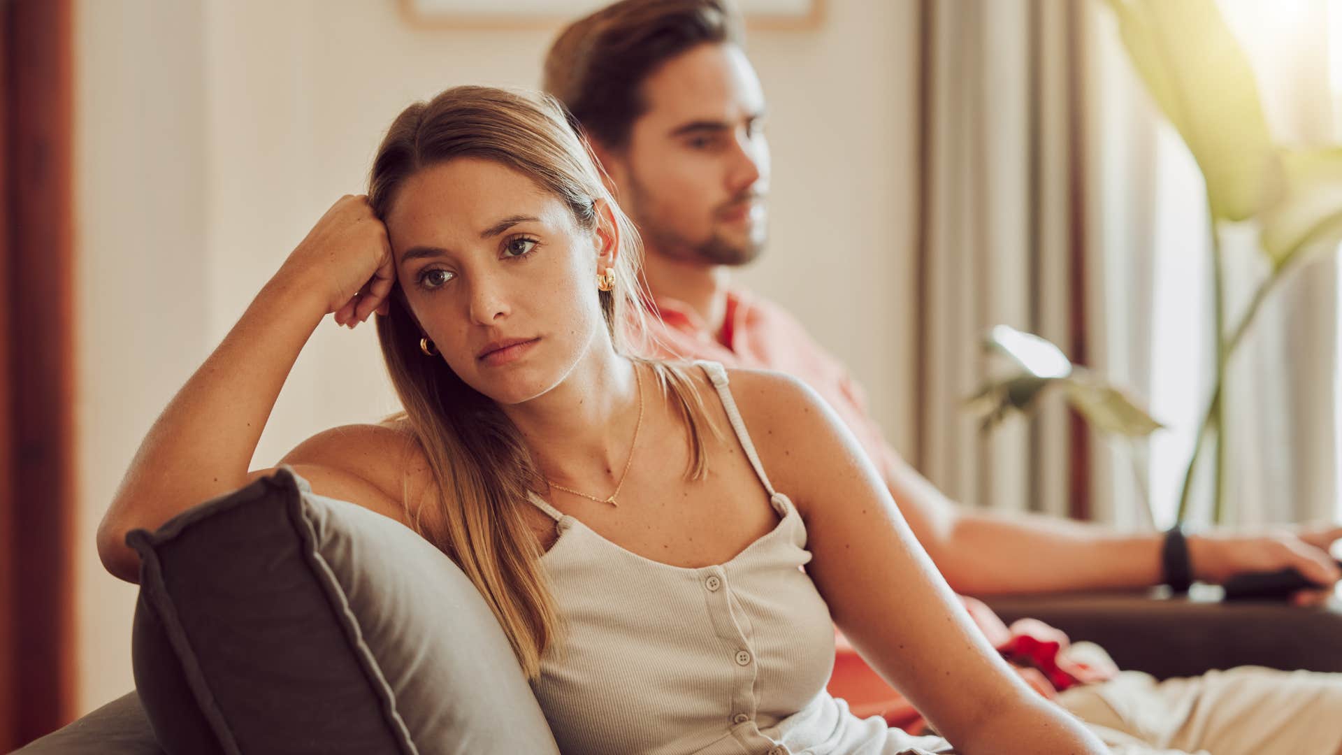 woman who makes emotional misstep with business in front and back