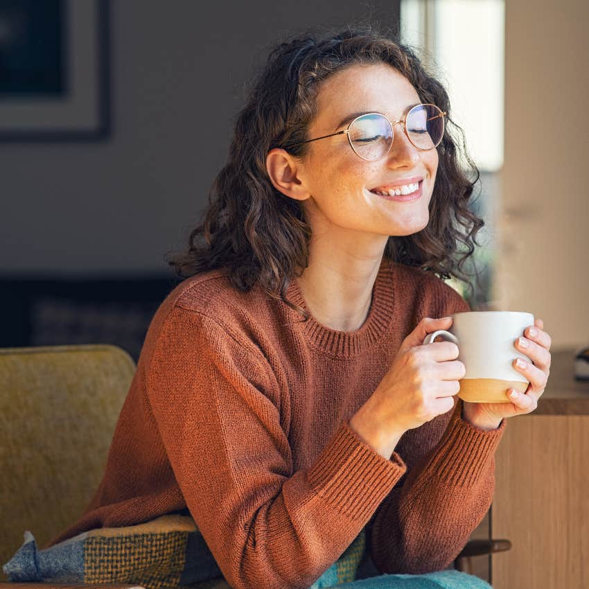 woman pausing and reflecting as a self-care ritual