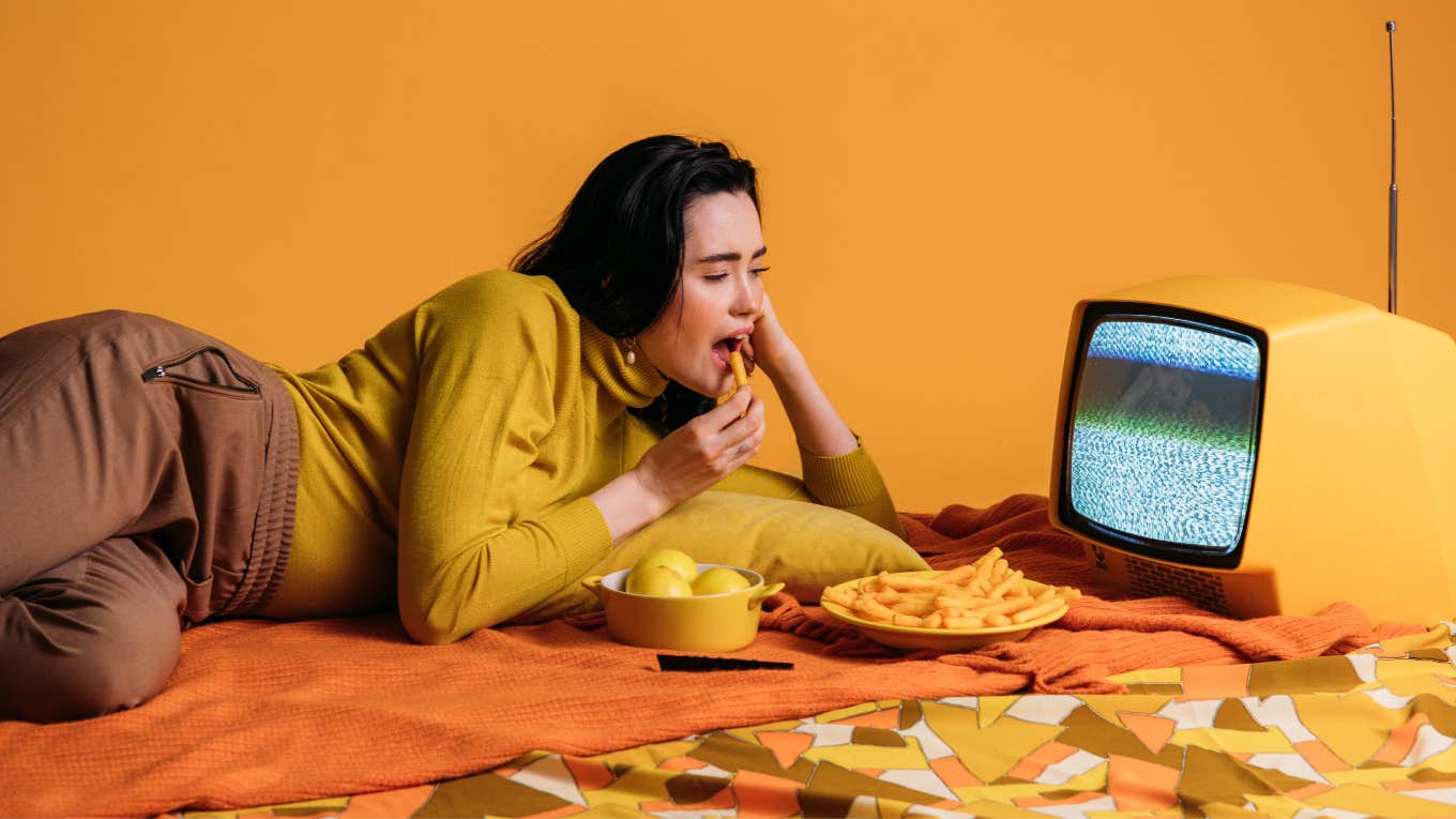 favorite tv shows reveal personality traits woman watching favorite tv shows reveal personality traits
