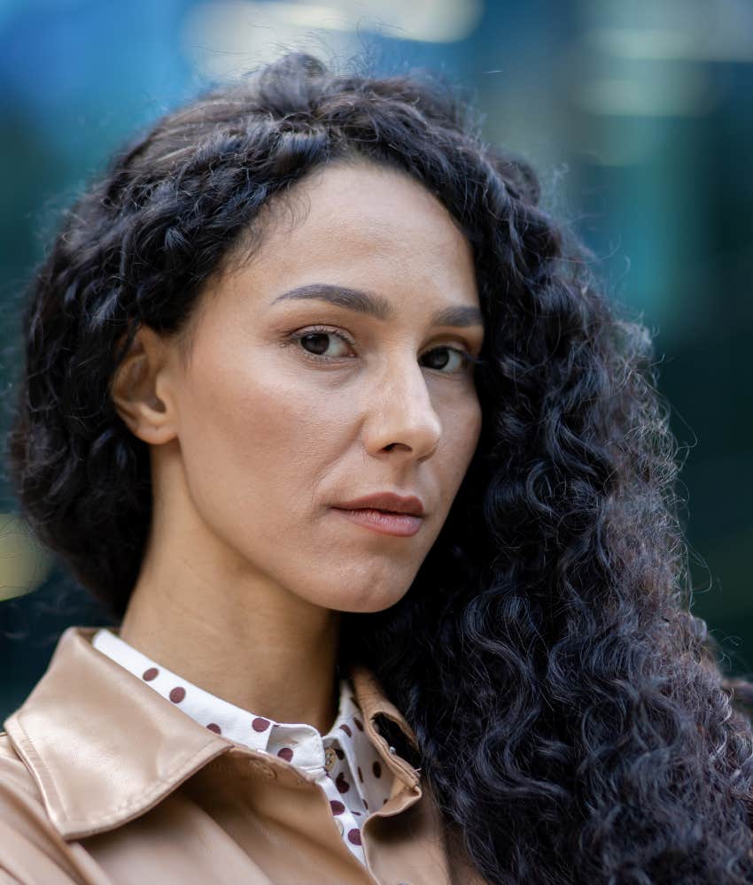 Woman controls emotion about going no contact