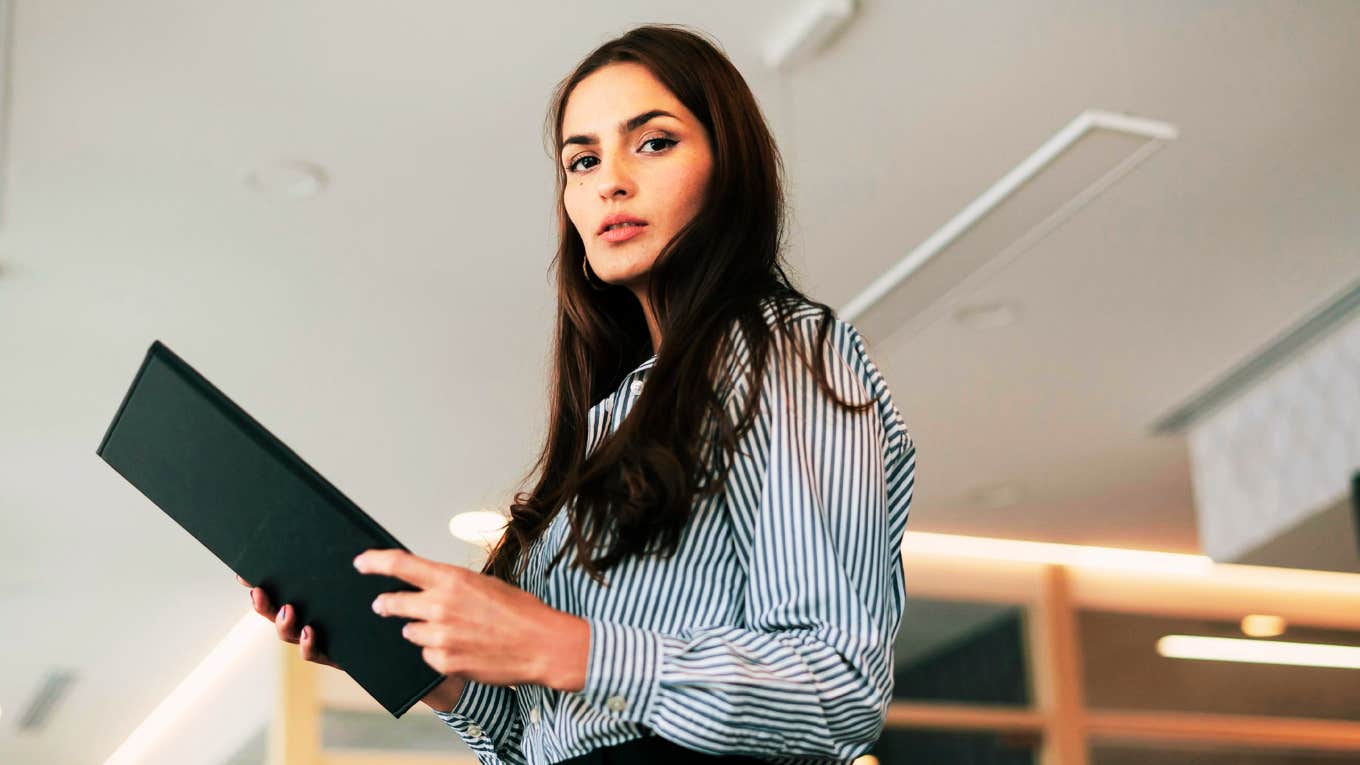 Woman who was fired from first nine to five job. 