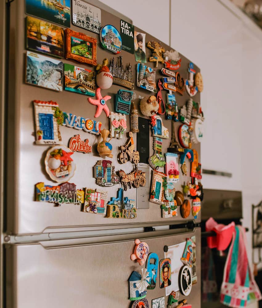 fridge door vision board personality clues kitchen reveals 