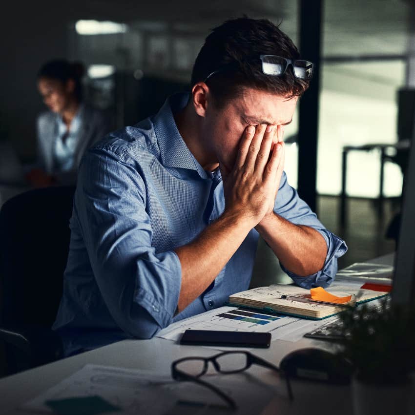 gen-z man upset at work