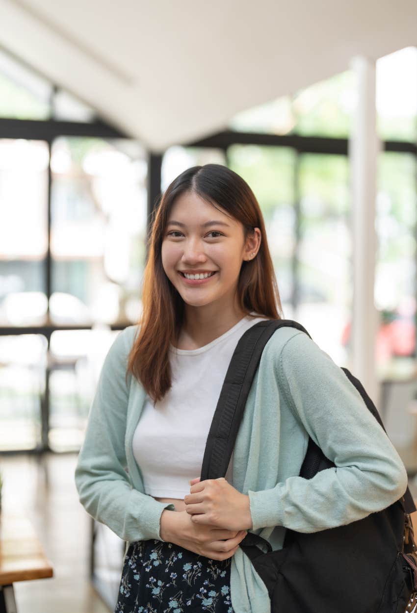 Gen Z woman choosing her career based on salary and stability