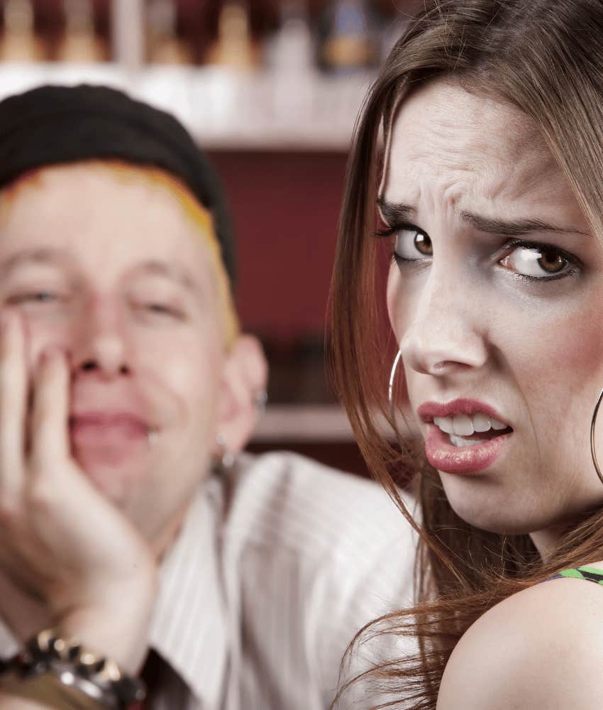 Disgusted woman says nope to man's lack of decency