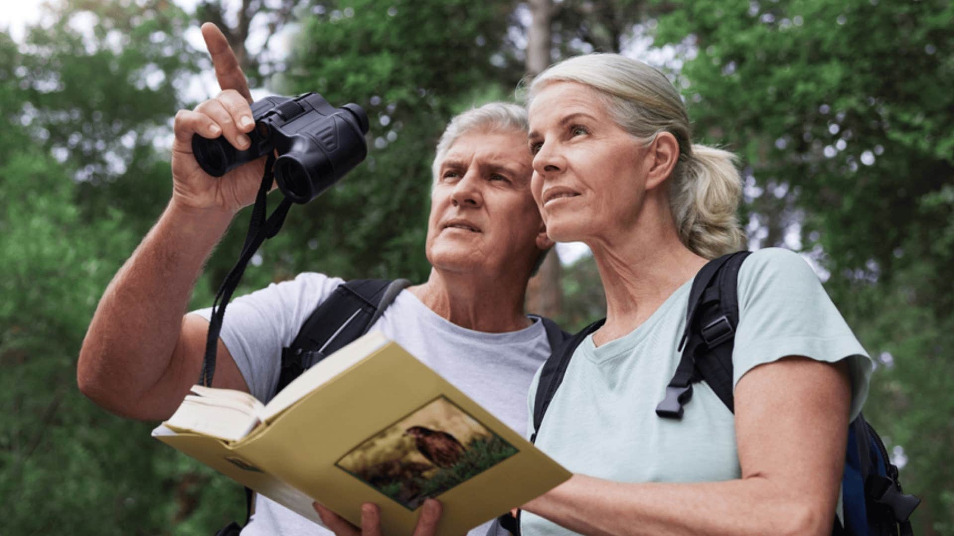 couple birdwatching 