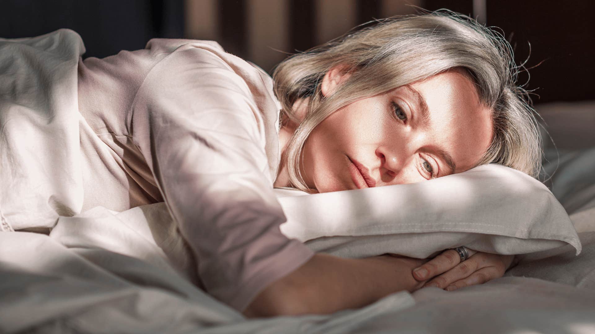 upset woman alone who will grow old and distant