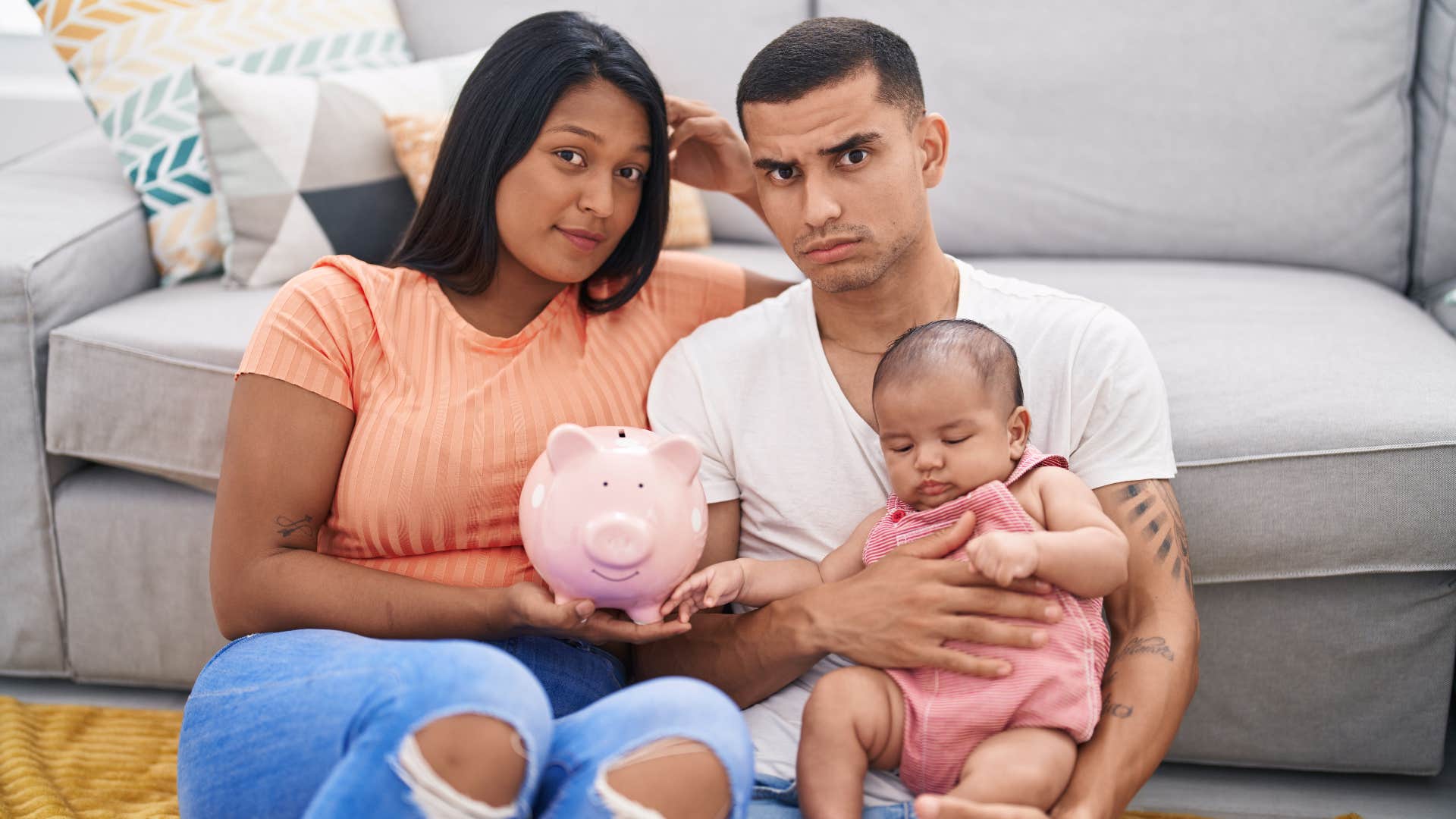 Couple worried about money mindset