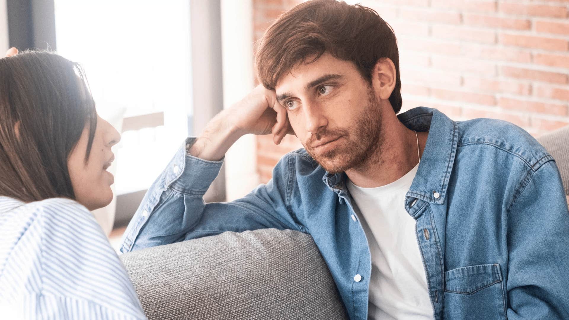 man thinking he cant do anything right after argument with partner