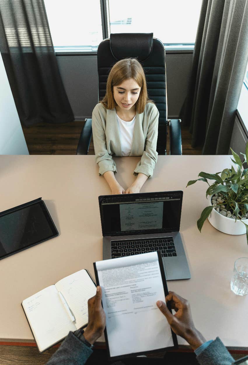 job candidate who invoiced company in interview