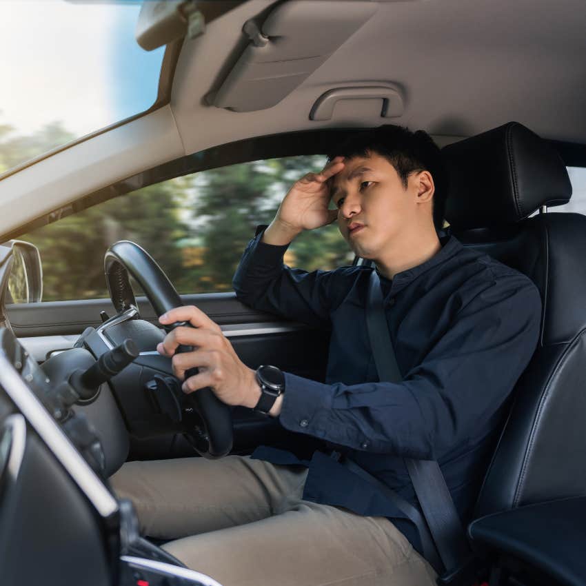 man with job that strains marriage that requires long road trip 