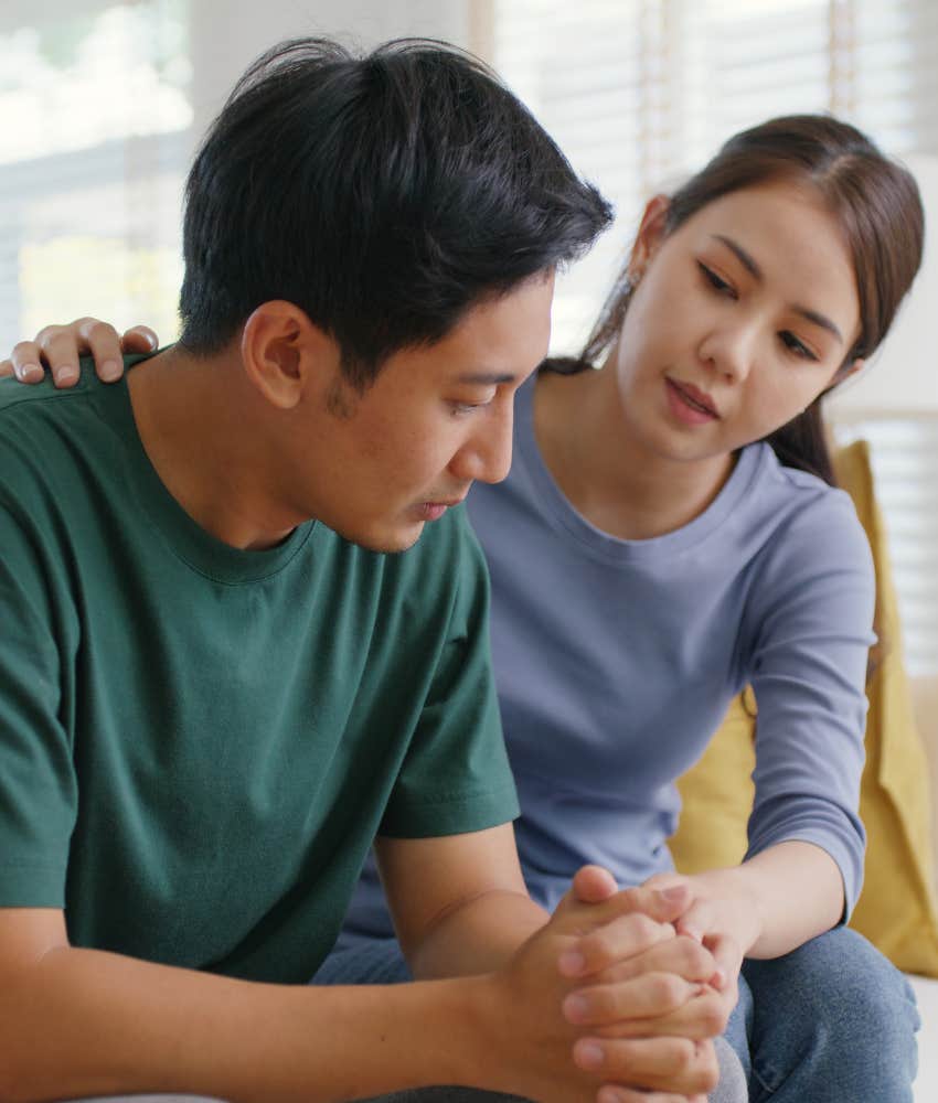 Skilled couple listen as good habit