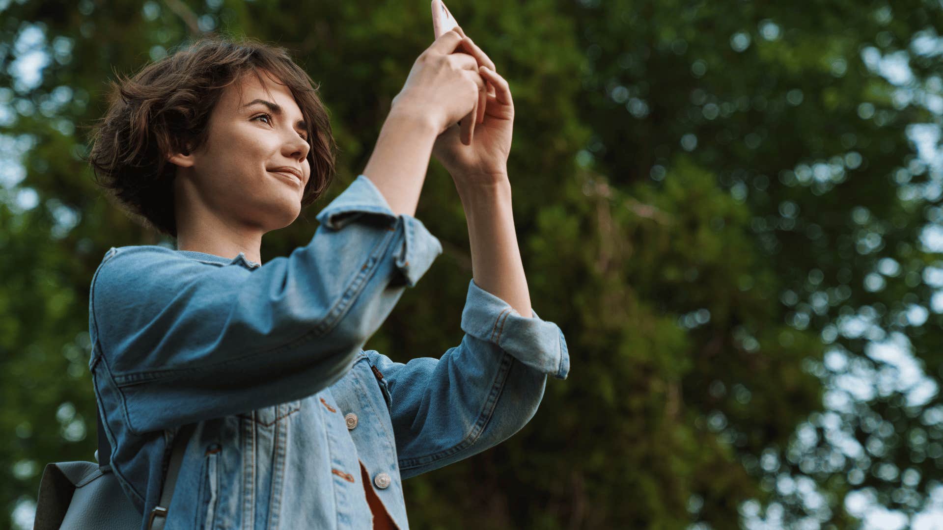 woman doing low-energy hobby of photography