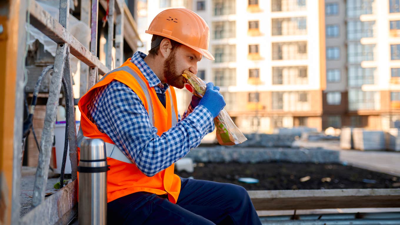 man whose co-worker complains about his wife's homemade lunches