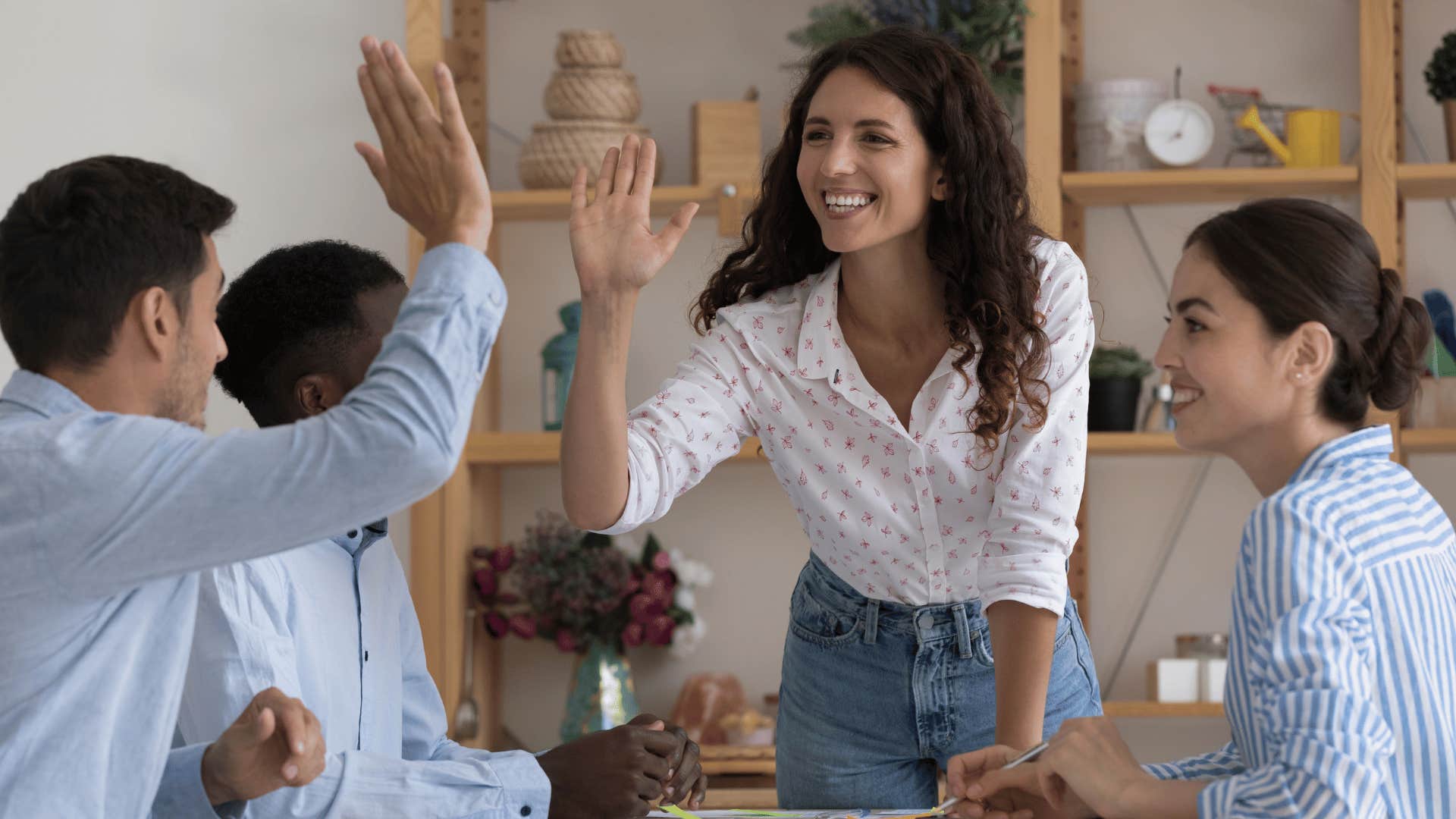 co-workers increasing wealth by building relationships