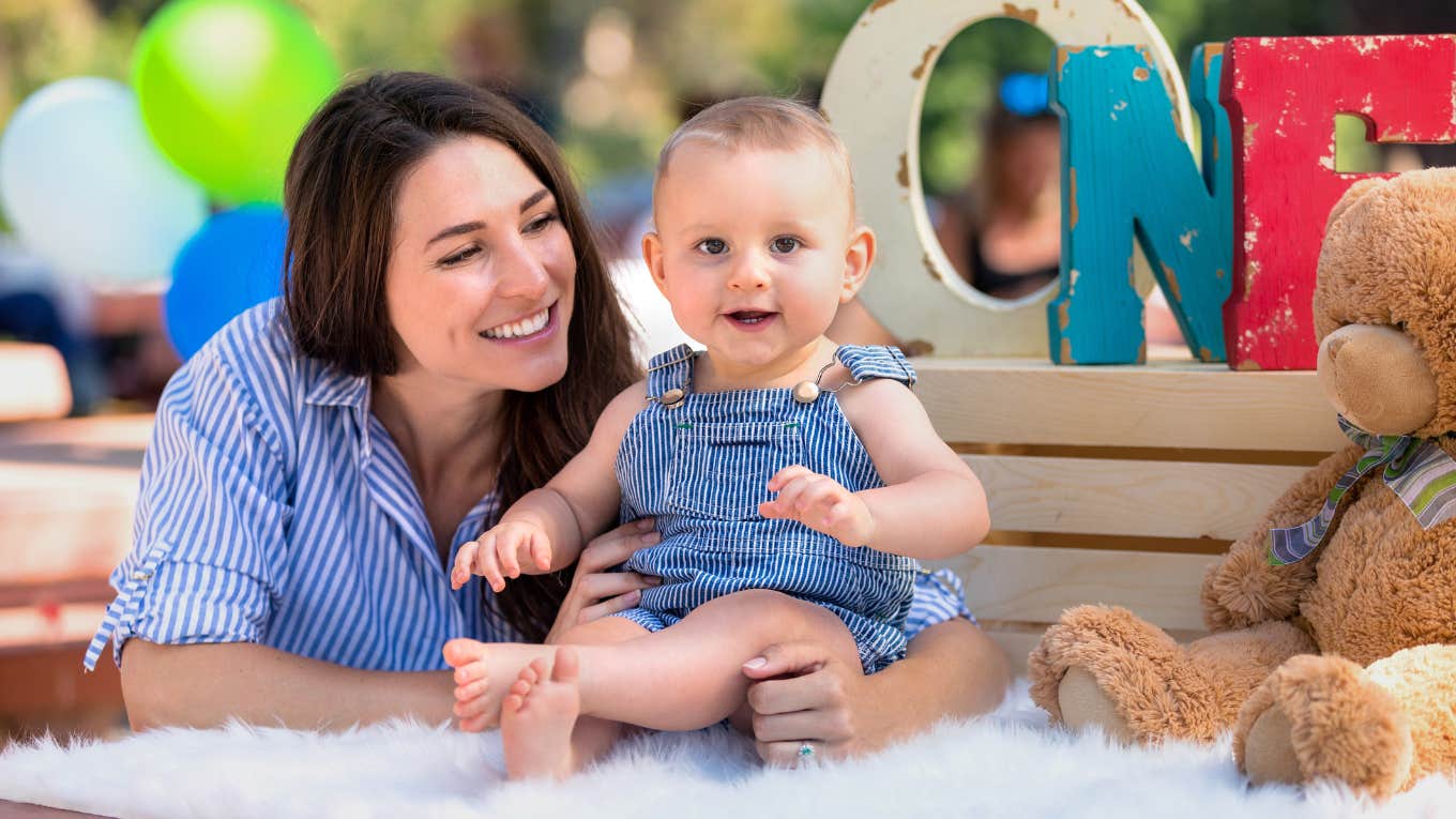 Mom who was denied time off celebrating her son's first birthday