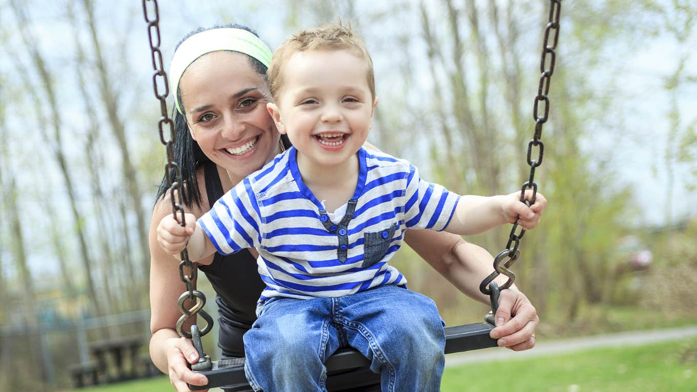 Mom who stopped another kid from bullying her son at the playground