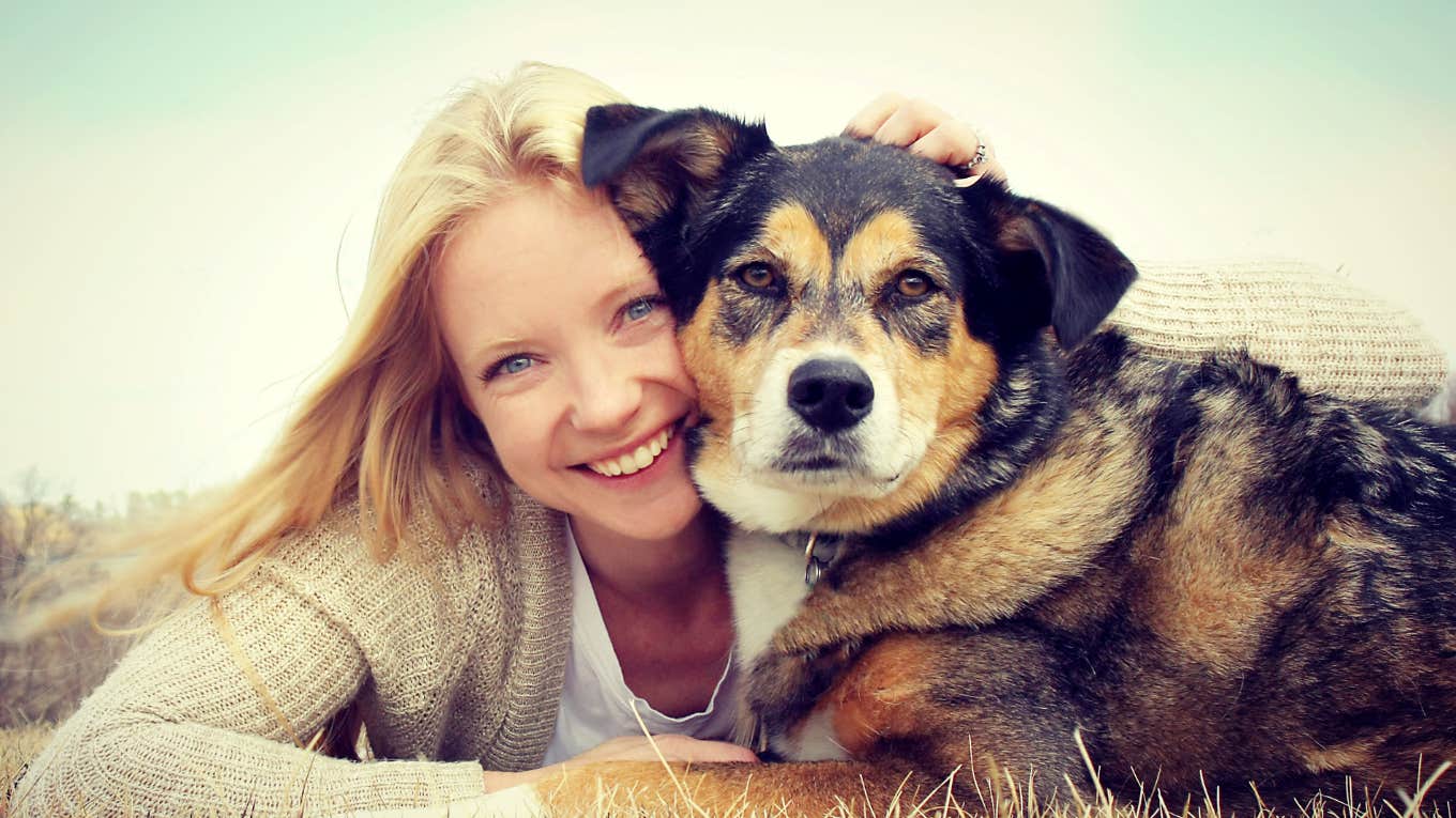 Nearly Half Of Pet Owners Think Jobs Should Offer Pet Anxiety Days A dog owner who thinks her job should offer pet anxiety days