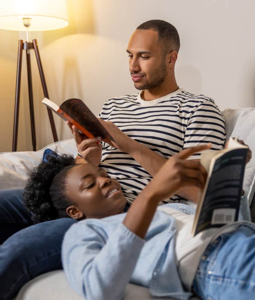 married couple sitting in silence for hours, but other couples judge