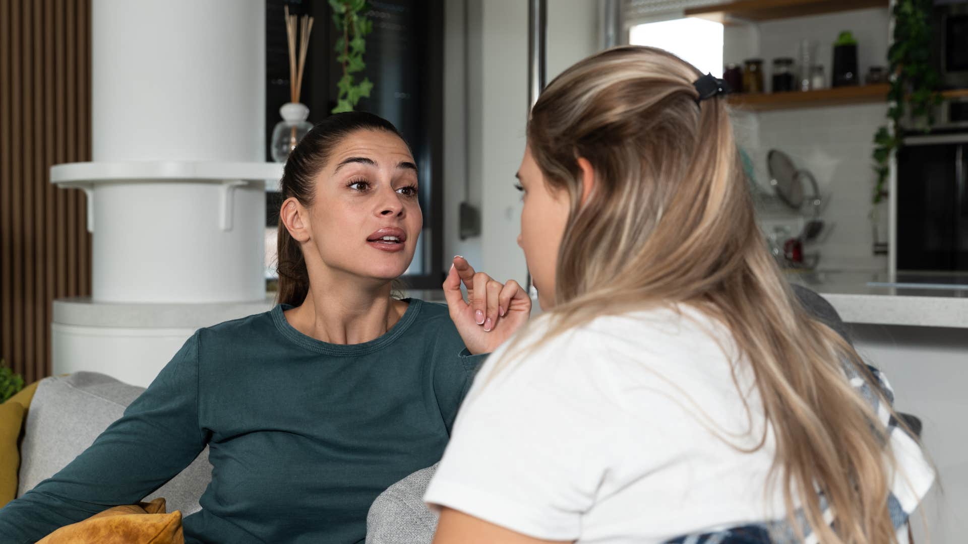 woman with over-the-top habits that lives for chaos not taking criticism well