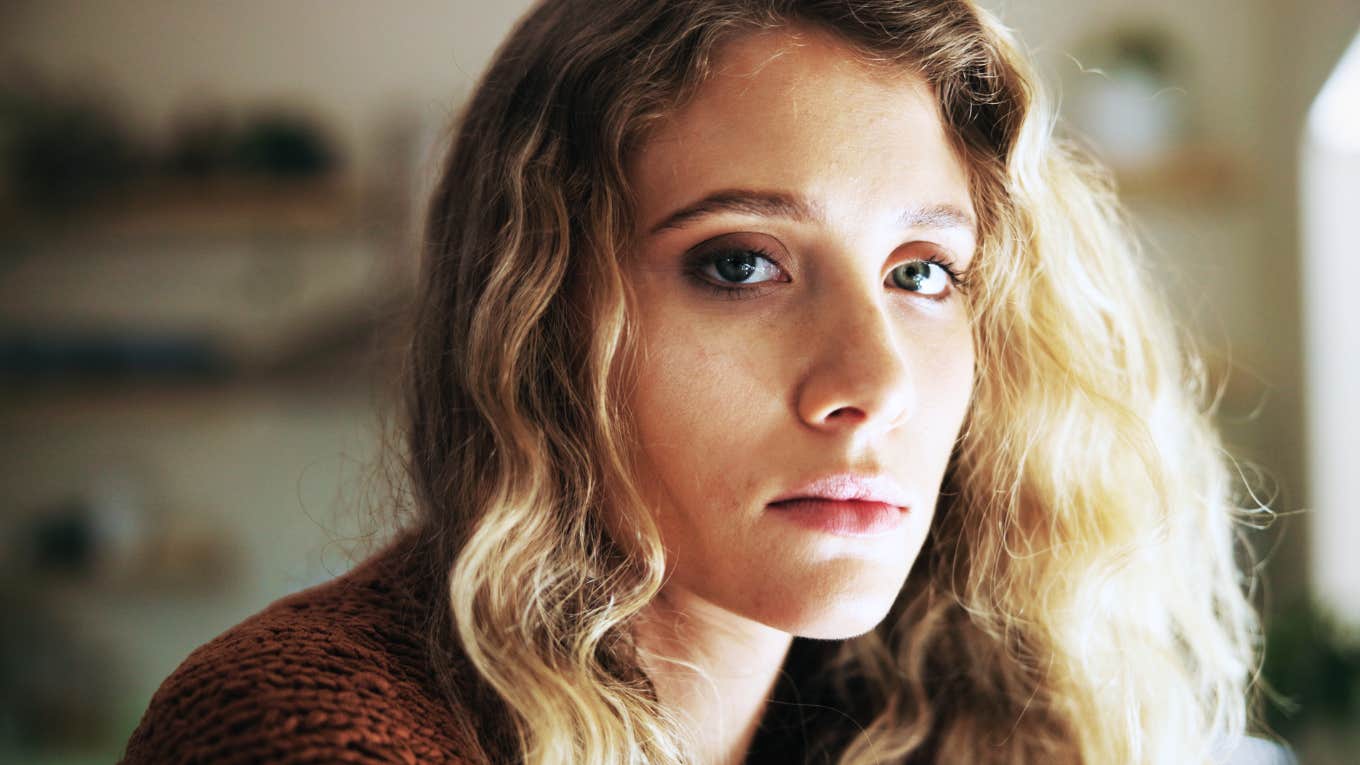 People Who Feel Everything Deeply Tend to Share These Heavy Traits, According To Psychology Woman who feels everything deeply.