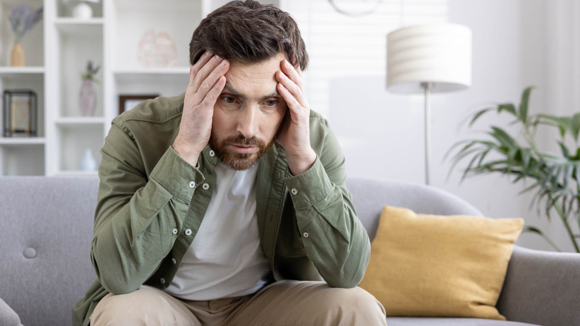 mentally tough man dealing with anxiety