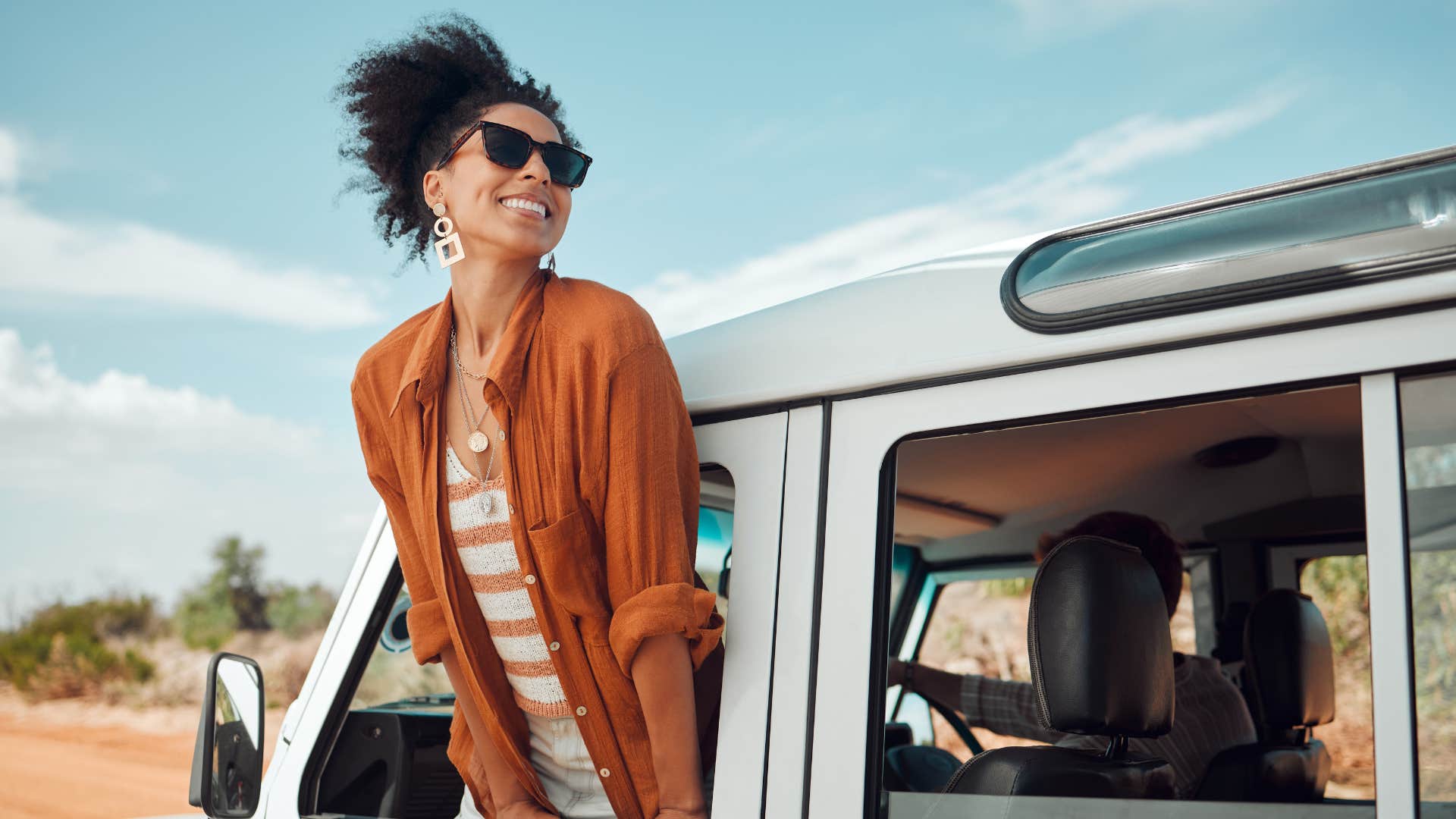 woman who is mentally tough excited