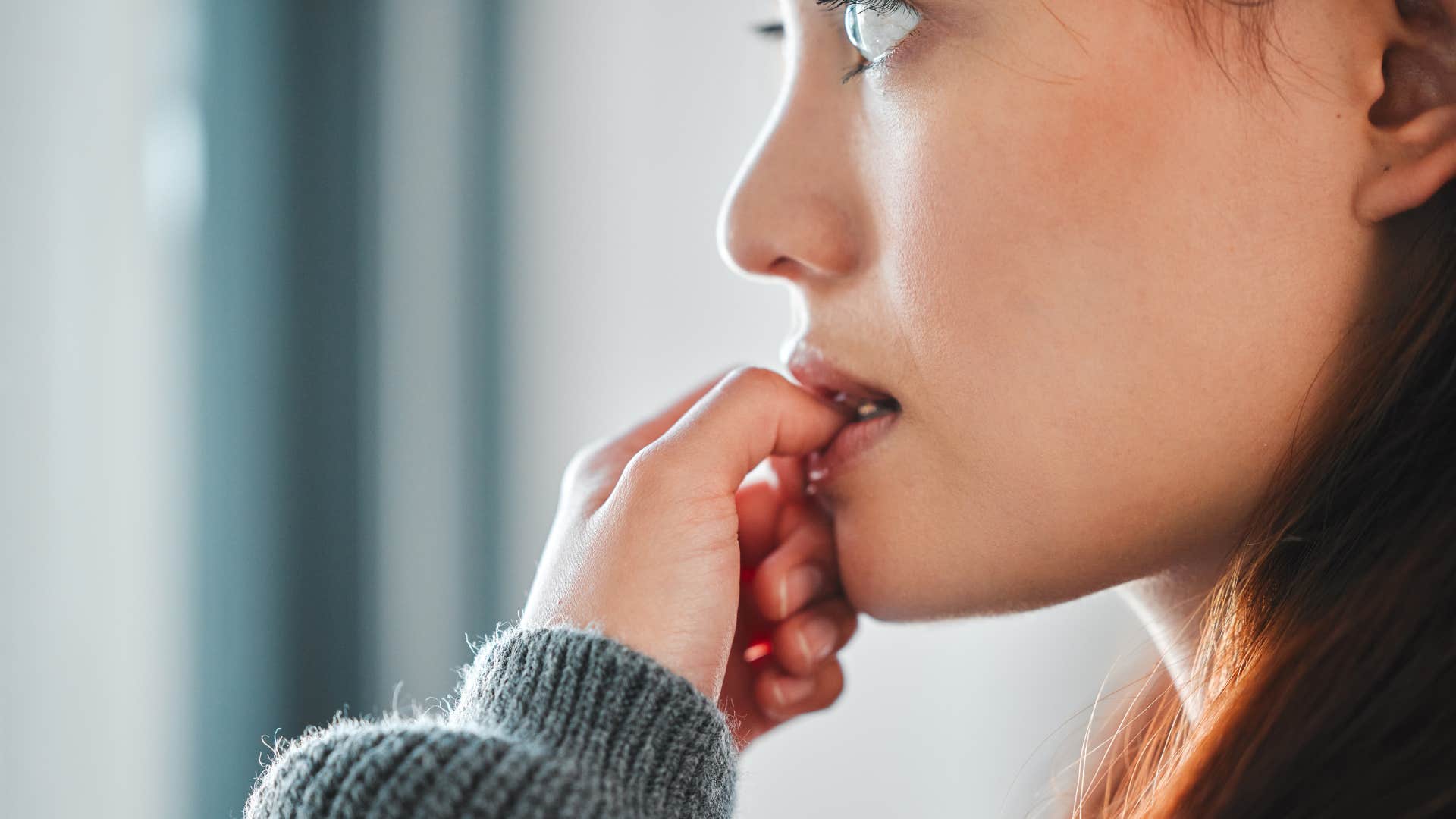 woman who is mentally tough feeling fear
