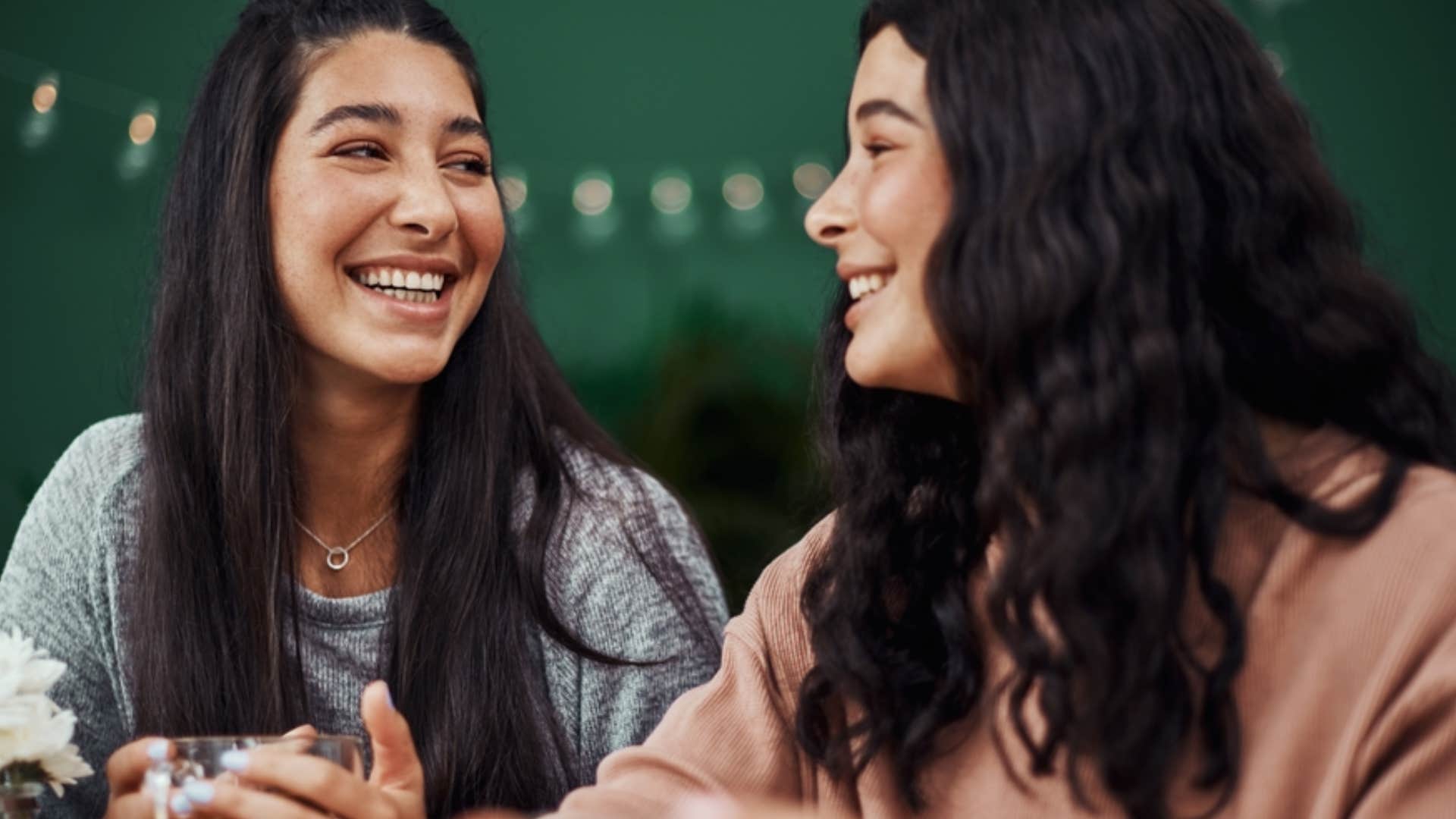 woman confiding in friend that she doesn't have to seek validation