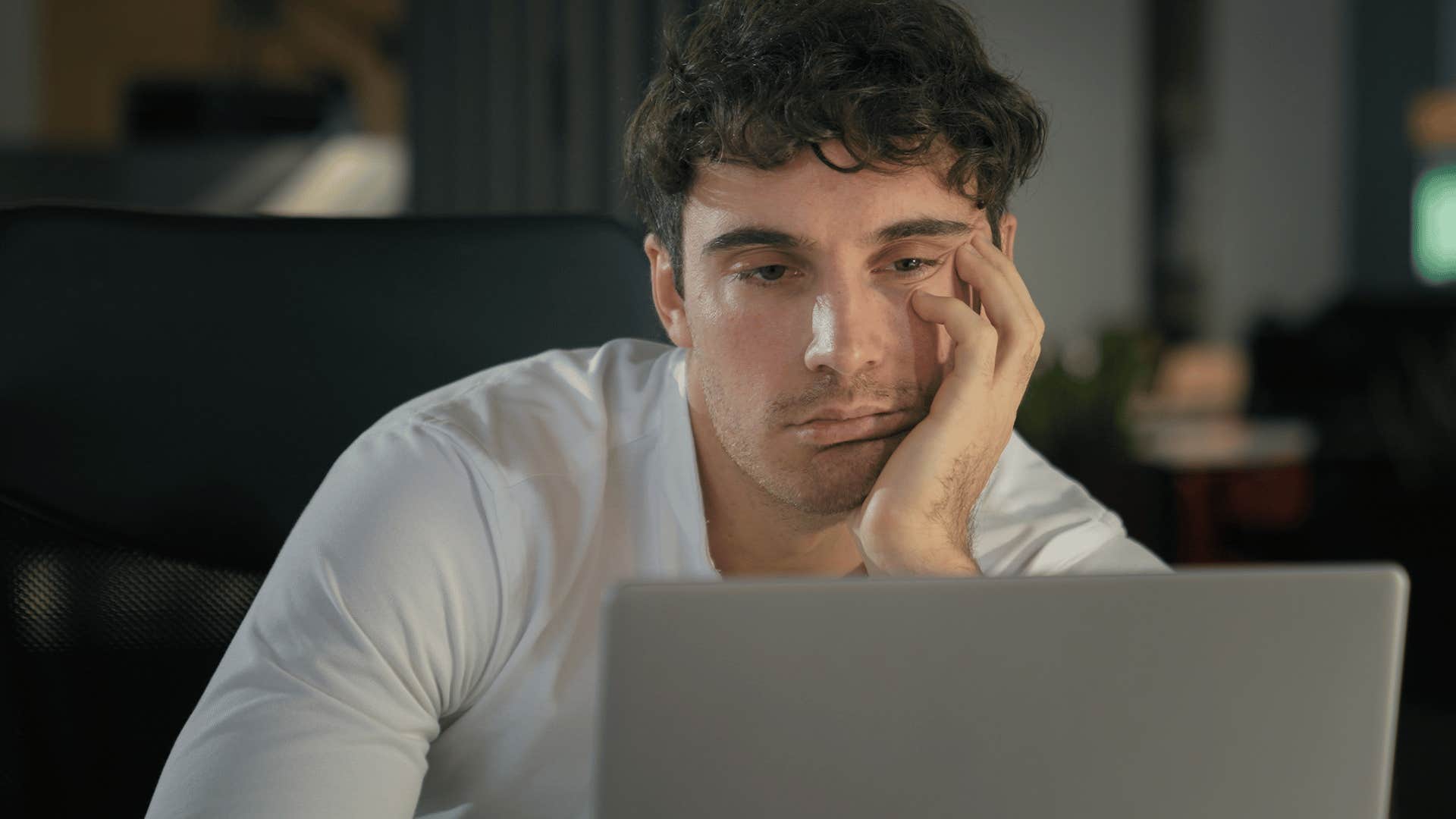 man with ADHD unable to focus