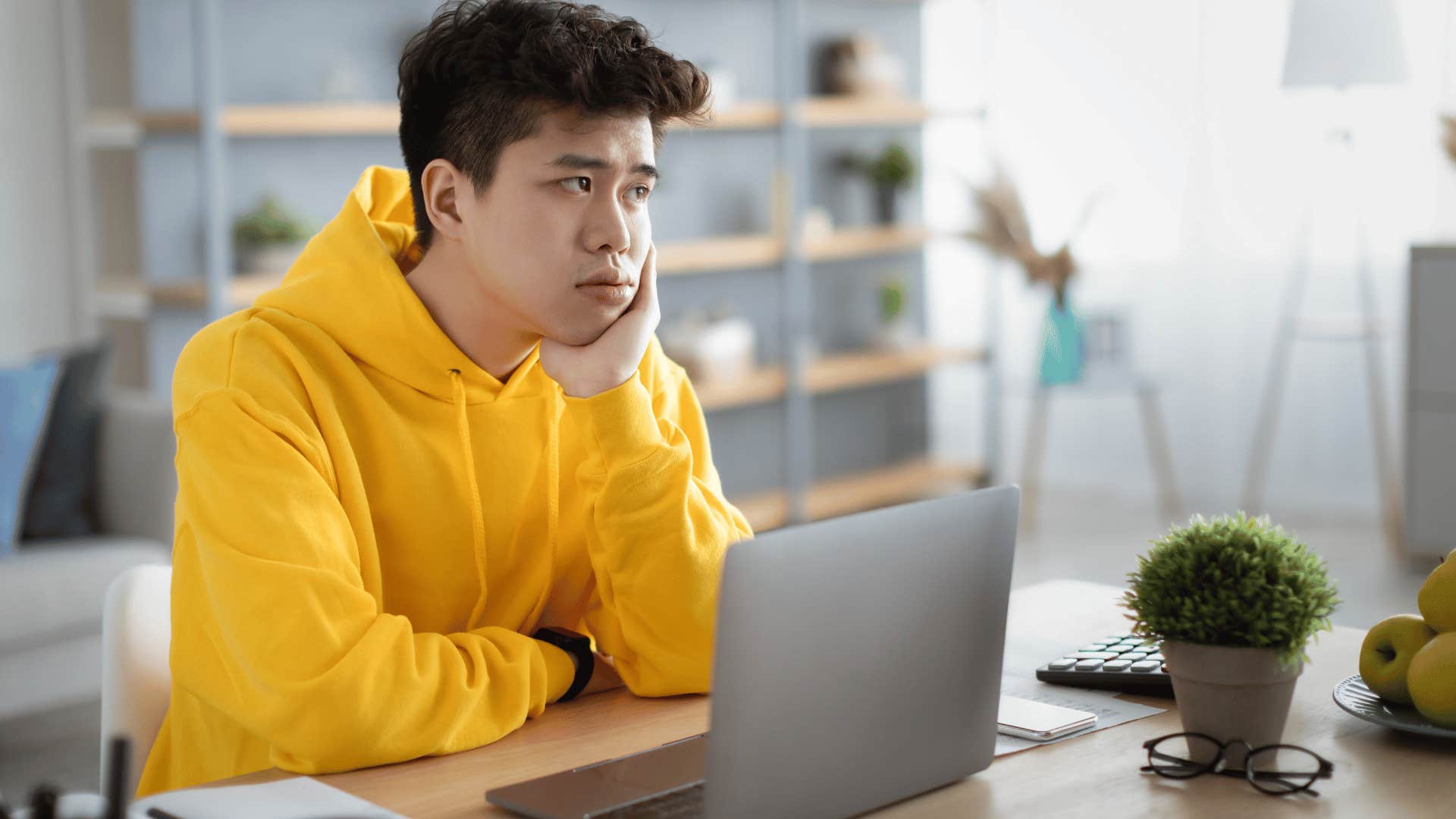 perfectionist man looking disappointed