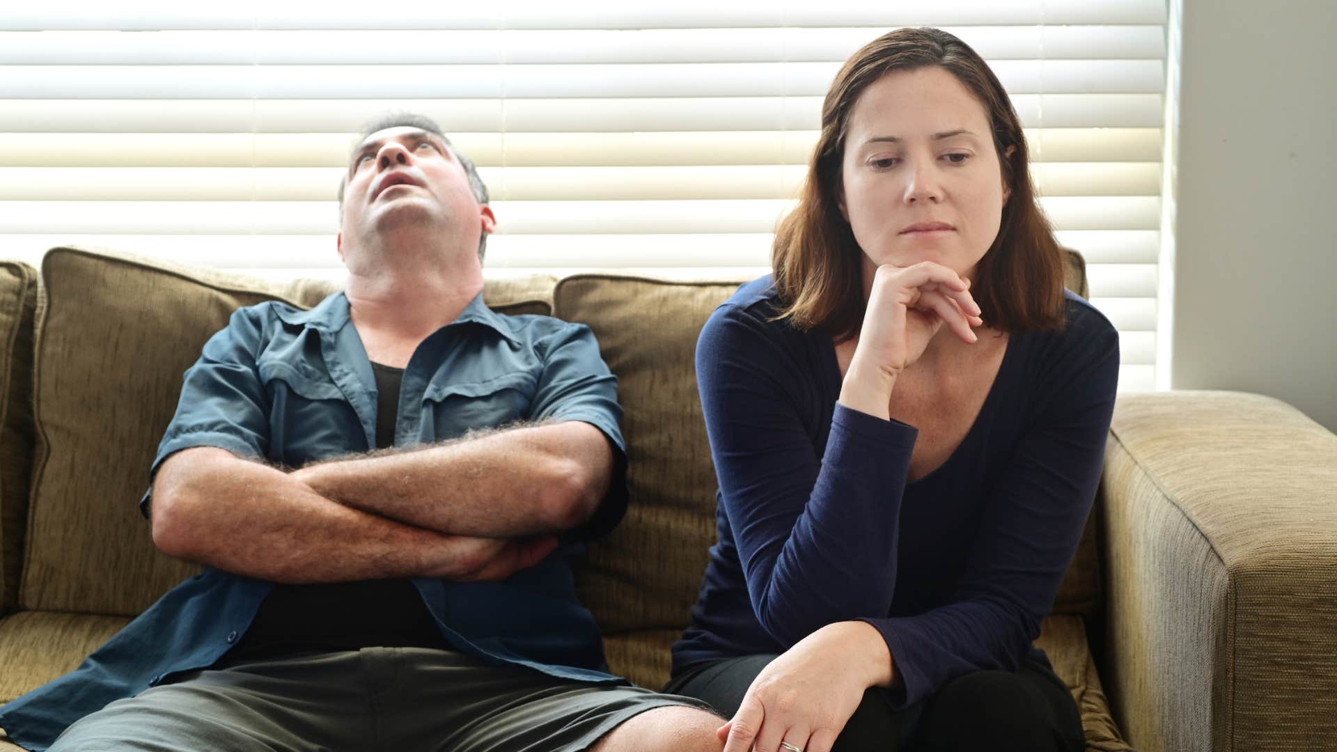 A couple cancels their plans to go out with friends because it would interfere with their bedtime