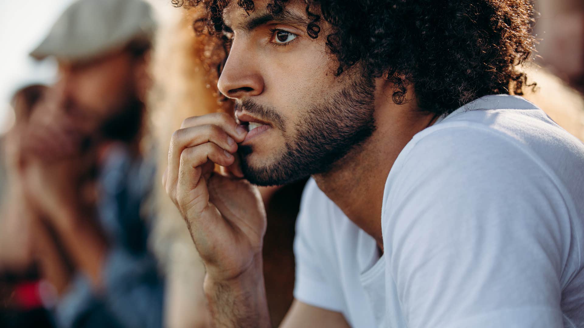 man who feels everything choking under observation