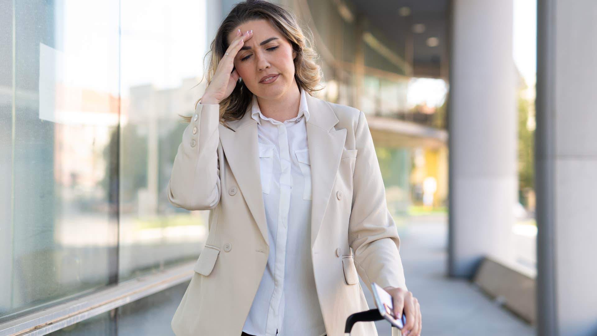 woman who feels everything finding noisy environment chaotic