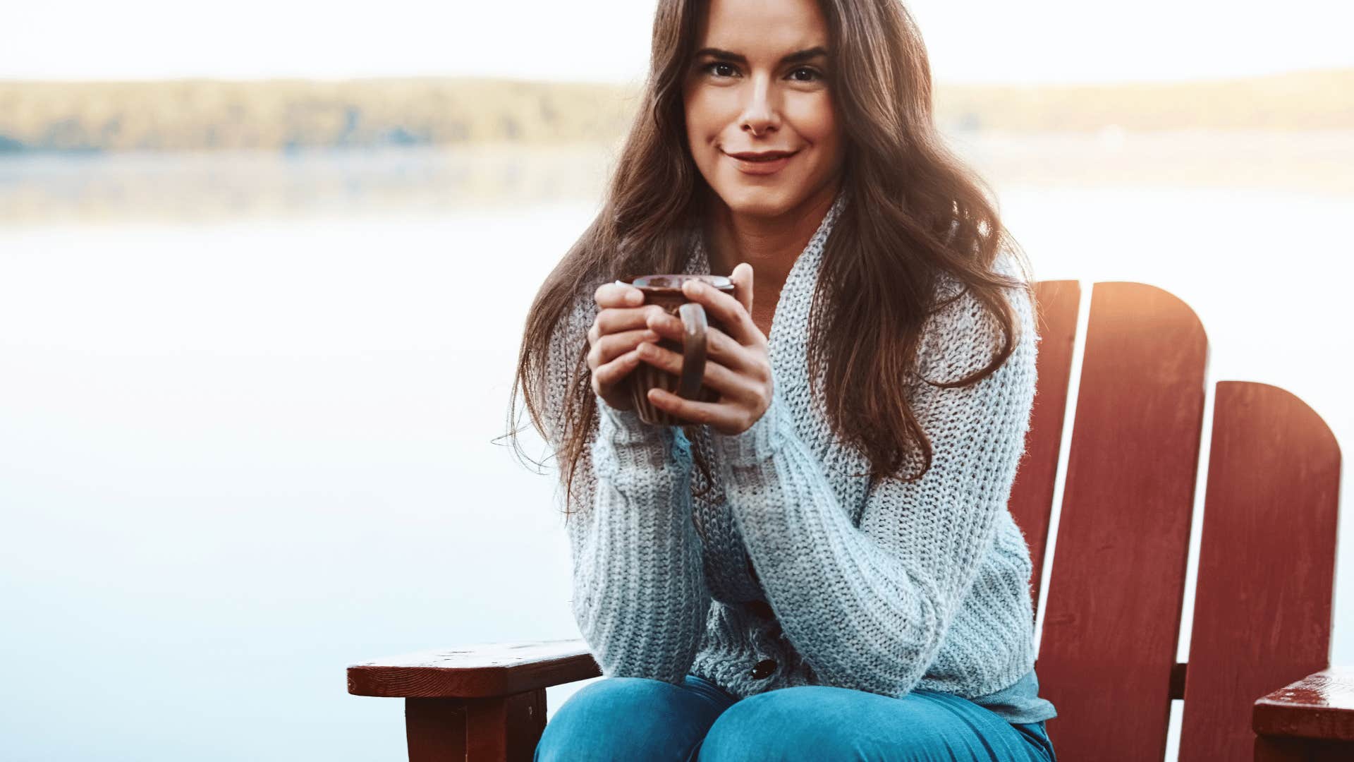 woman who finds doing nothing nourishing