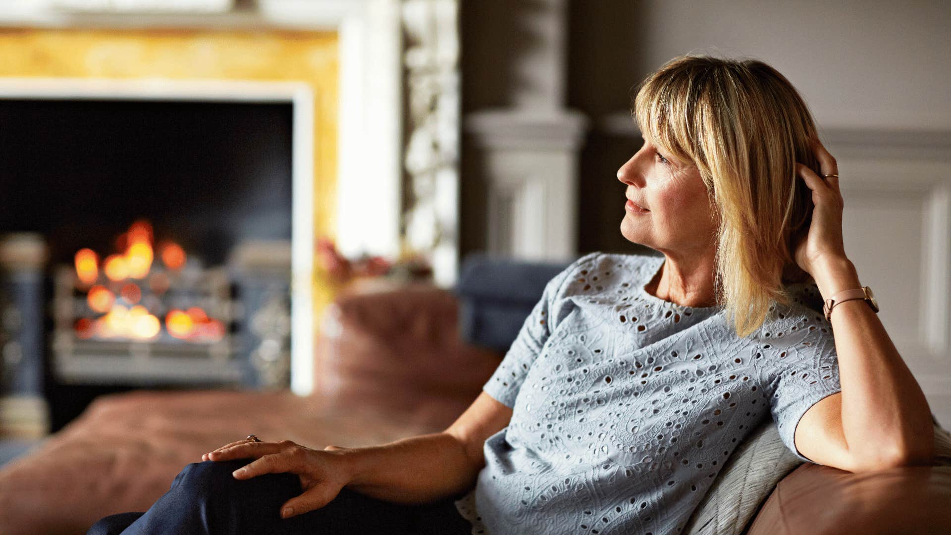 woman at home putting her own peace first