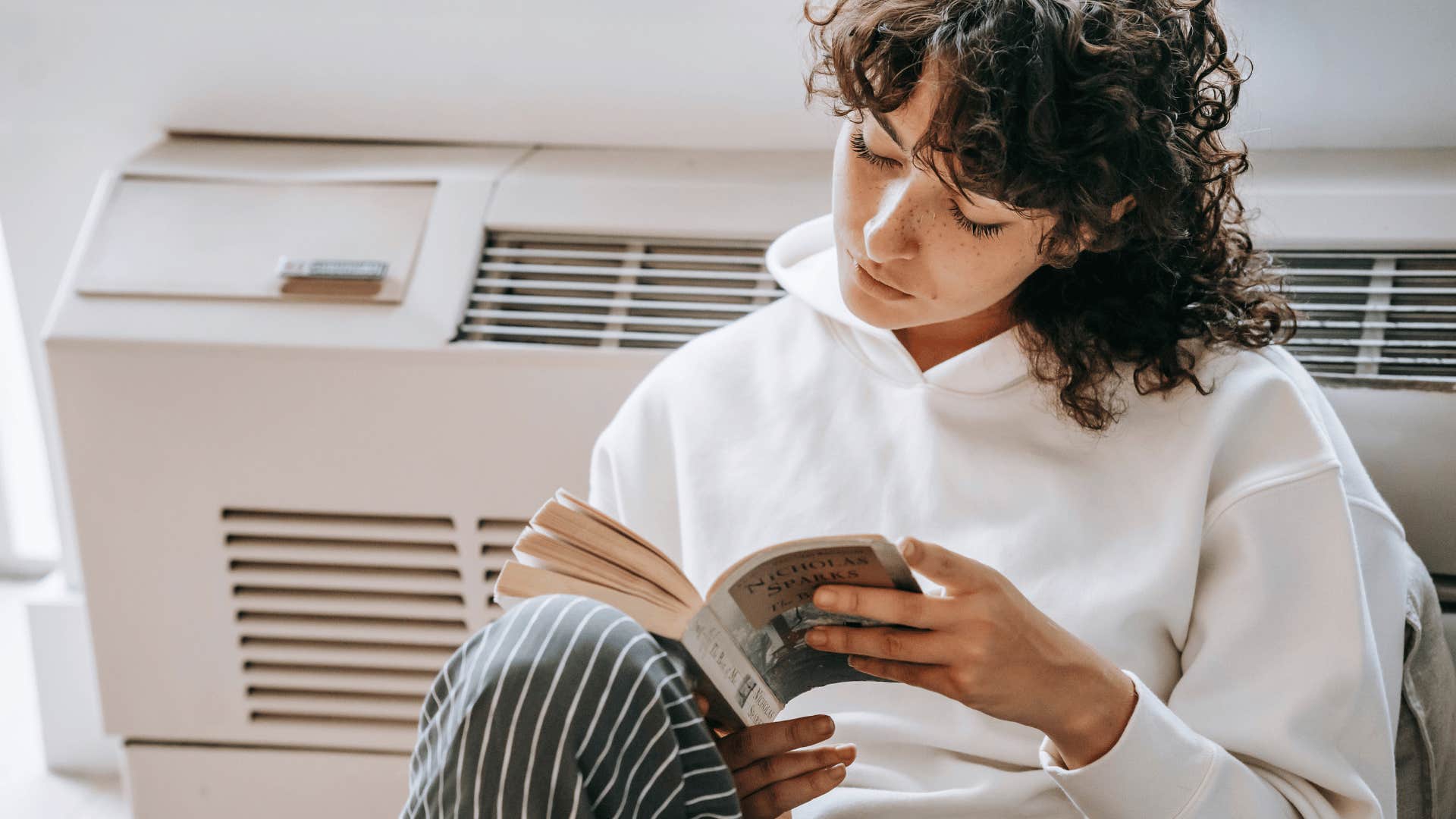woman whose favorite hobbies are solitary activities