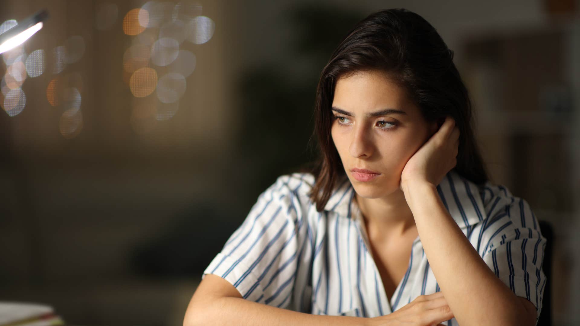 insecure woman burnt out after being too selfless