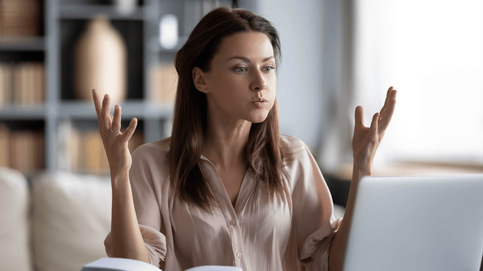 Struggling woman who can't bounce back
