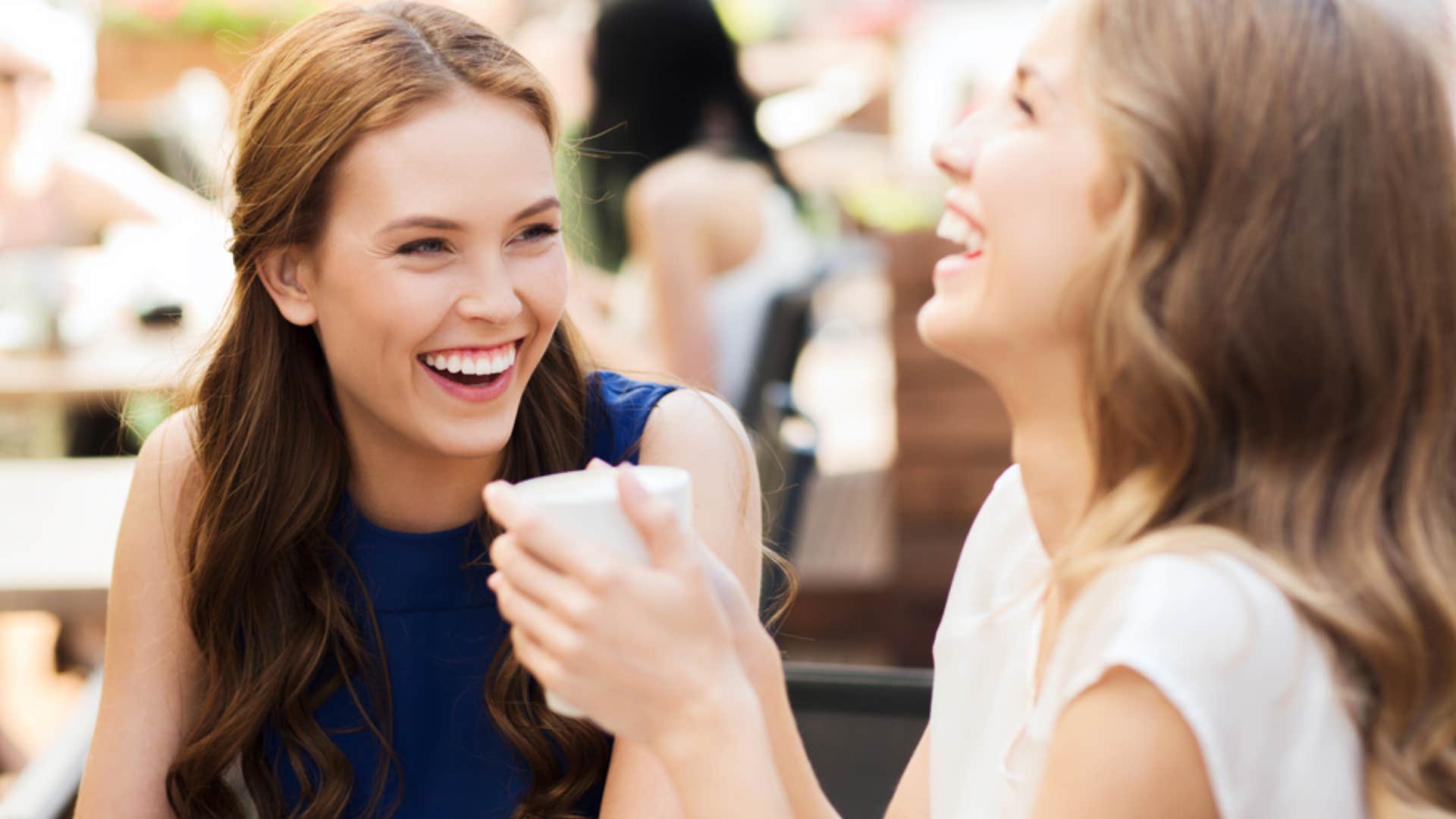 woman telling someone she hates shes happy for them when shes not