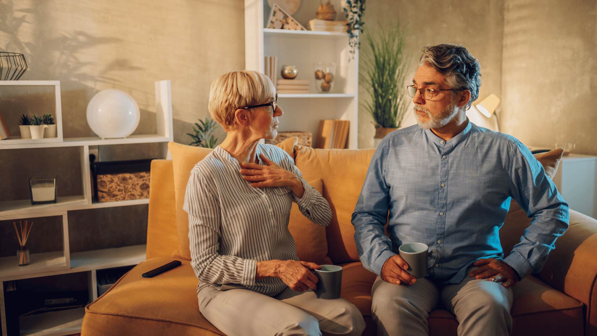 woman telling husband humility is more attractive than arrogance