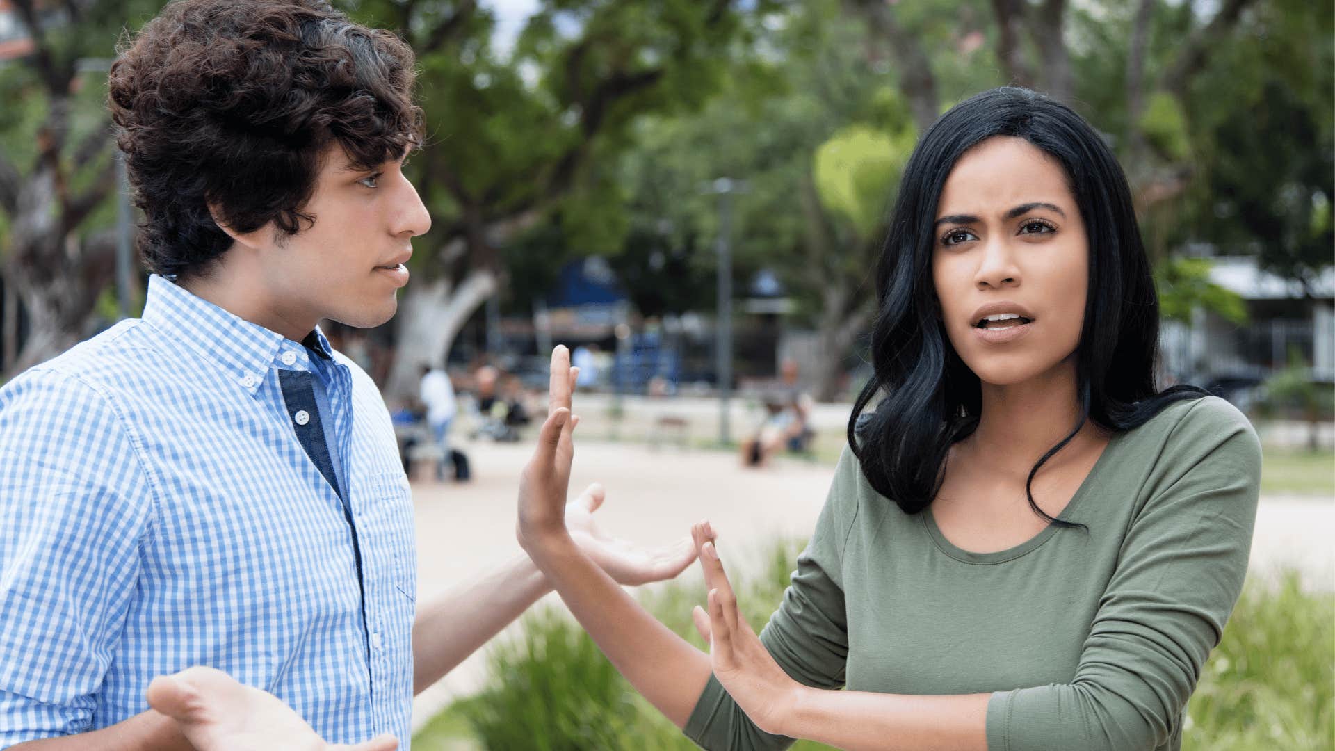 A husband tells his wife he wouldn’t have done something had she not did first.