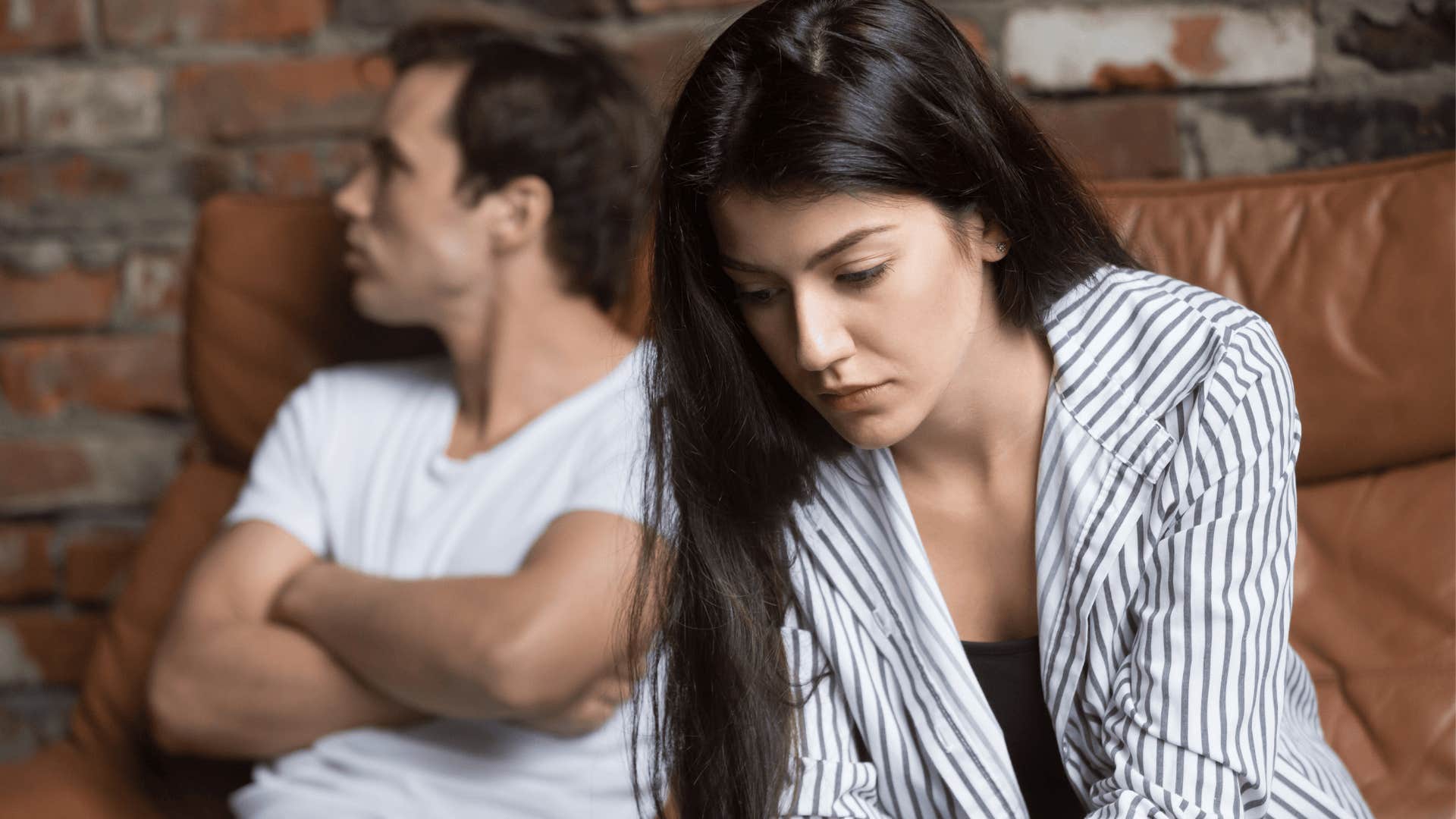 upset couple not speaking because of phrases that can wreck a good relationship