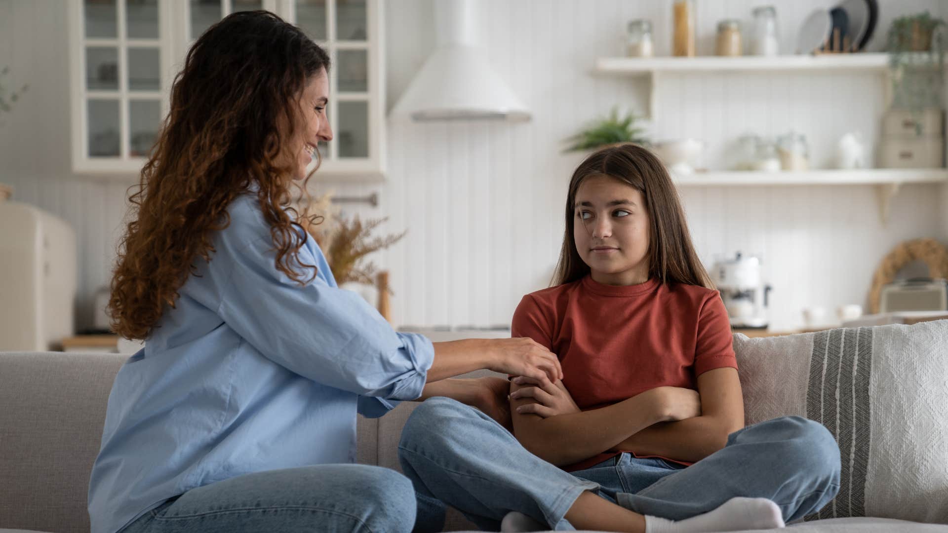 A narcissistic mother tells her daughter that she actually looks good today
