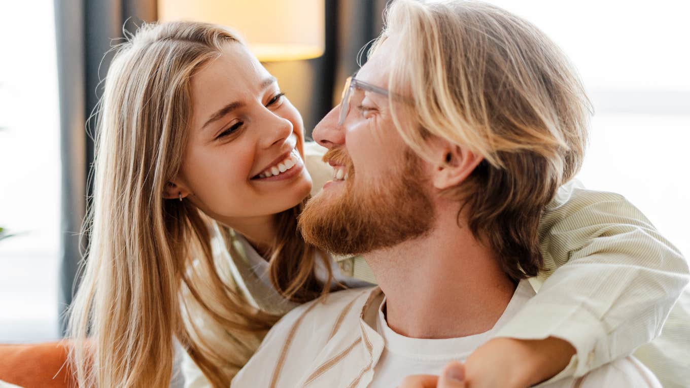 Phrases Only Couples That Are Truly In Love Say To Each Other Often truly in love couple smiling at each other getting close