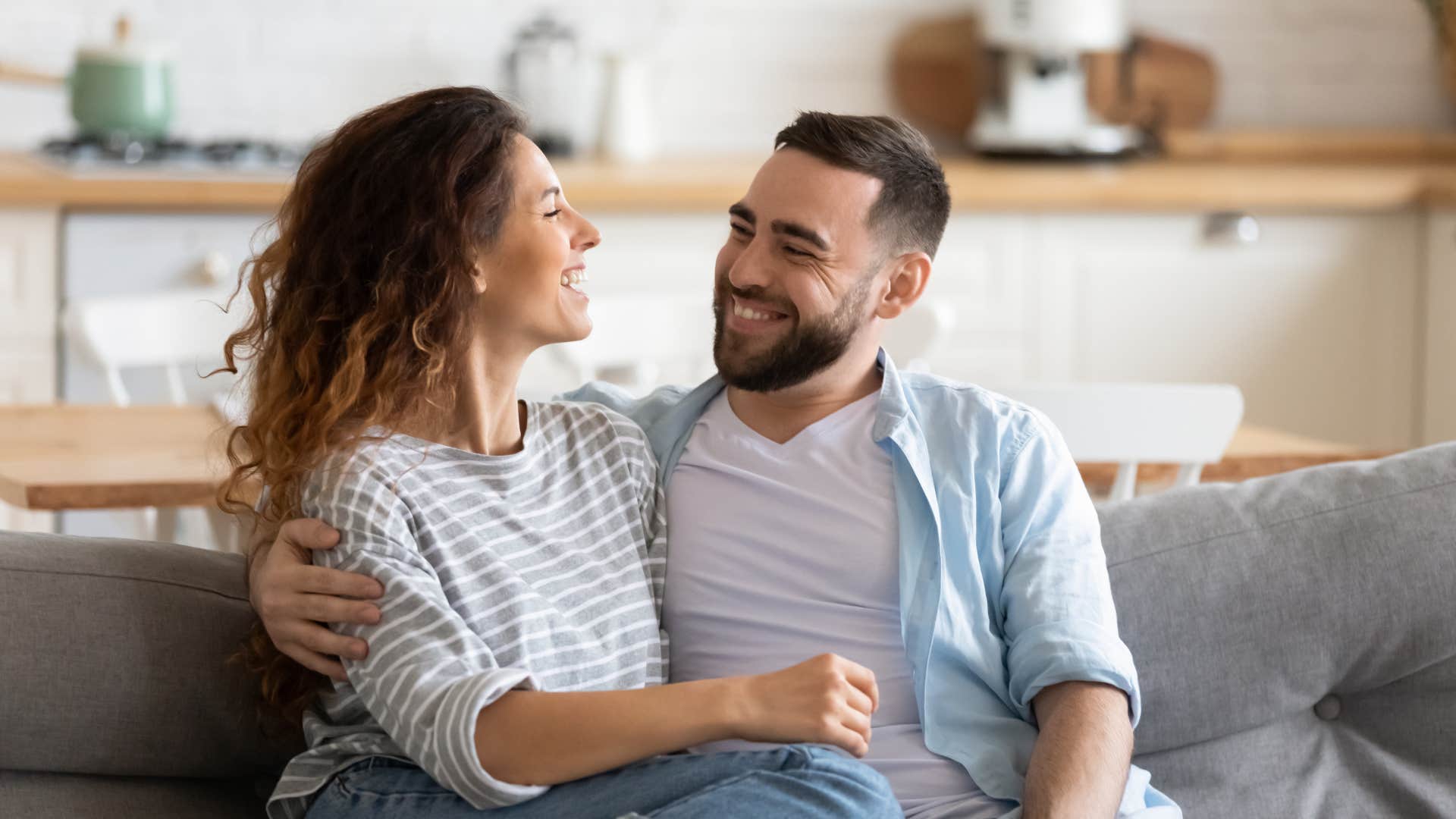 A man admires his wife and everything she does for them.