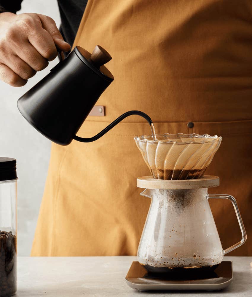 pour over coffee to get the most coffee from the fewest beans